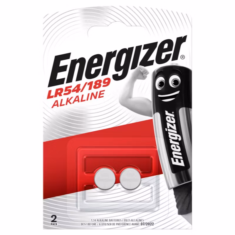 2 x Energizer mini alkaliskt batteri G10 / LR54 / 189 / AG10