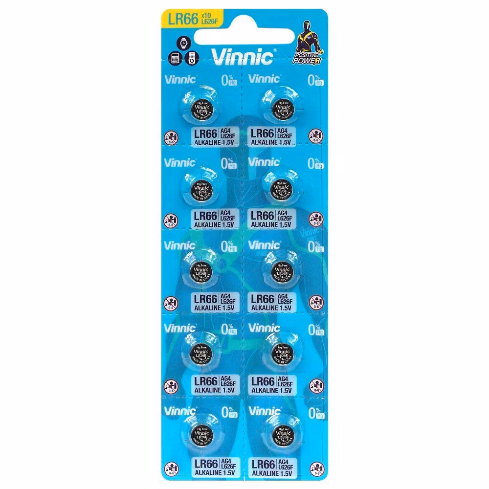 10 x Vinnic G4 / AG4 / LR66 / L626 / SR626 / 377/37