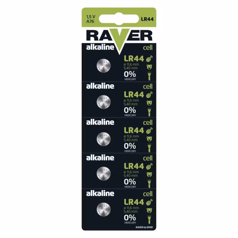 RAVER LR44 / AG13, 5-pack