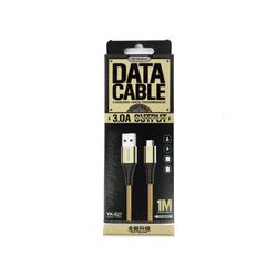 Data-/laddkabel YK-Design 3.0A Micro-USB (guld)