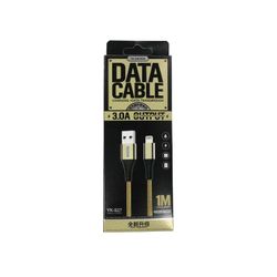 Data-/laddkabel YK-Design 3.0A Lightning (guld)