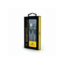 Micro-USB-laddningskabel CableXpert 1m mellangrå/vit