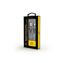USB Type-C-kabel CableXpert 1 m silver/vit