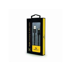 Ladd- och datakabel CableXpert 8-stifts 2 m Svart