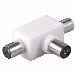 Koaxial T-adapter: 2 koaxial hane> Koaxial hona
