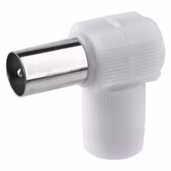 IEC Antennanslutning hane, skruvtyp, vinkel