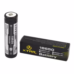 18650 Xtar 3,7V uppladdningsbart Li-ion 2200mAh batteri med skydd