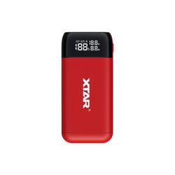 Laddare för Li-Ion batterier Xtar PB2S Röd