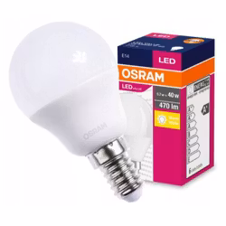 E14 OSRAM LED-glödlampa 5W P40 Varmvit 2700k