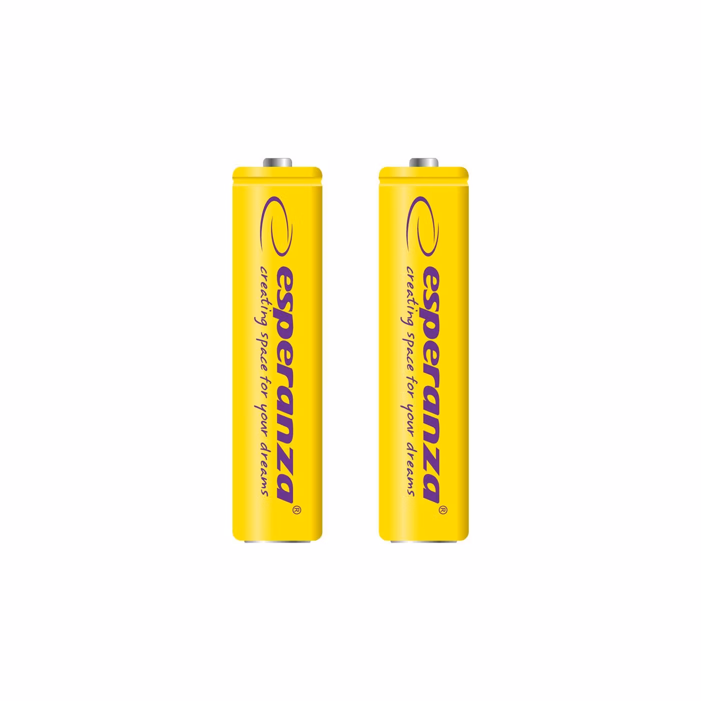 Uppladdningsbara batterier Esperanza  Ni-MH AAA 1000mAh 2 st, gul