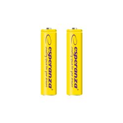 Uppladdningsbara batterier Esperanza Ni-MH AAA 1000mAh 2 st, gul