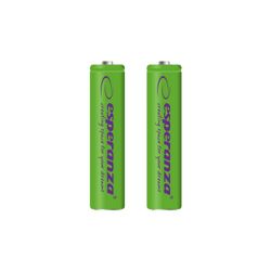 Uppladdningsbara batterier Esperanza Ni-MH AAA 1000mAh 2 st, grön