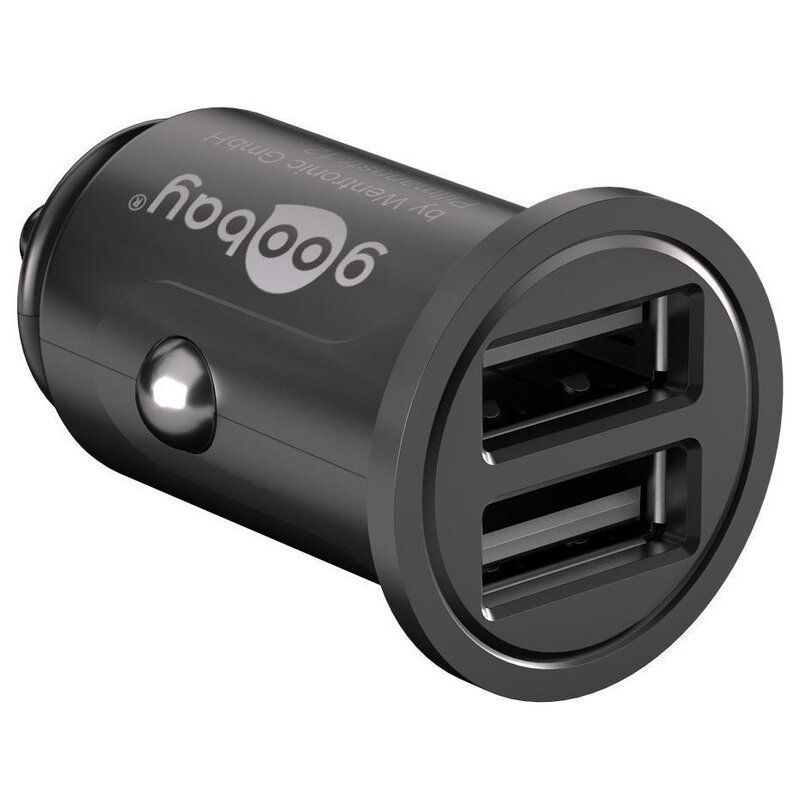 GOOBAY 71897 USB billaddare 4, 8A med två USB-uttag