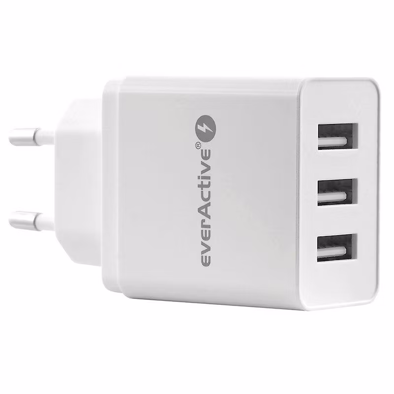 Strömadapter, 3xUSB 3, 4A IQ