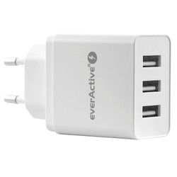 Strömadapter, 3xUSB 3, 4A IQ