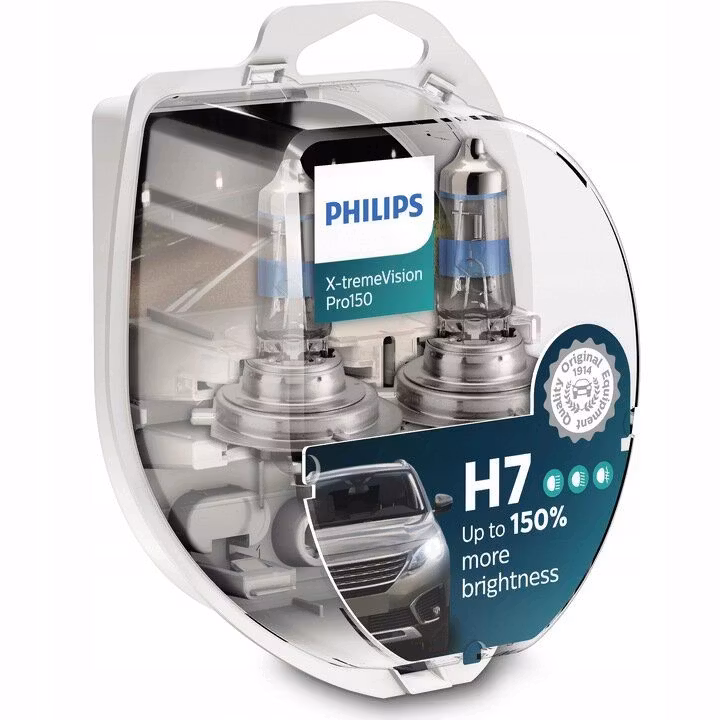 2x Philips H7 X-Treme Vision PRO +150 %