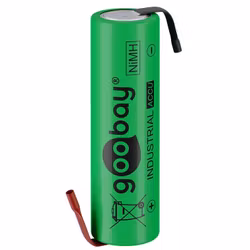 Uppladdningsbart batteri Goobay AA - 2100 mAh med lödfanor typ "Z"