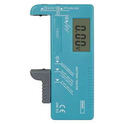 Batteritestare Universal (AA, AAA, C, D, 9V, knapp)