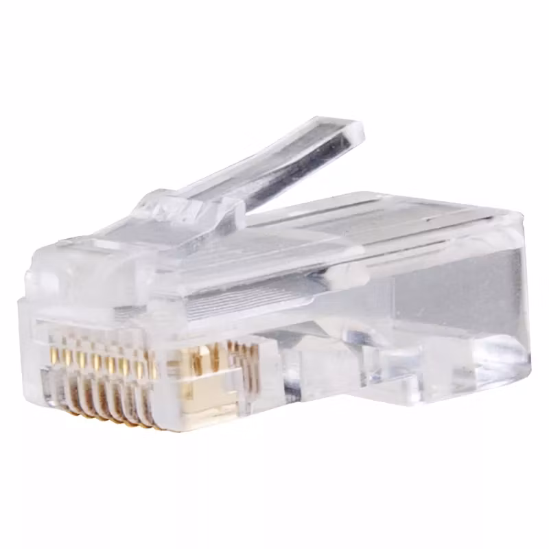 Kontakt för UTP-kabel, vit, 10 st