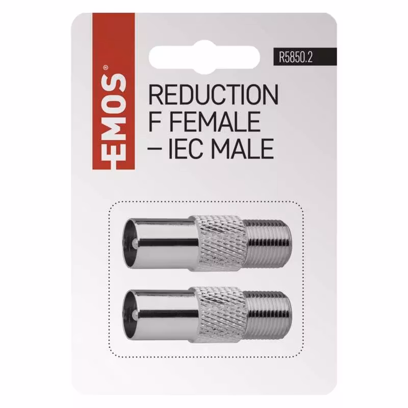 Reduktion F hona - IEC hane, 2 st