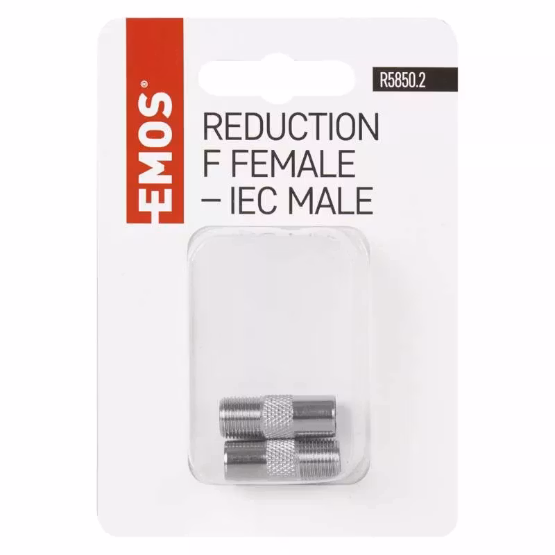 Reduktion F hona - IEC hane, 2 st