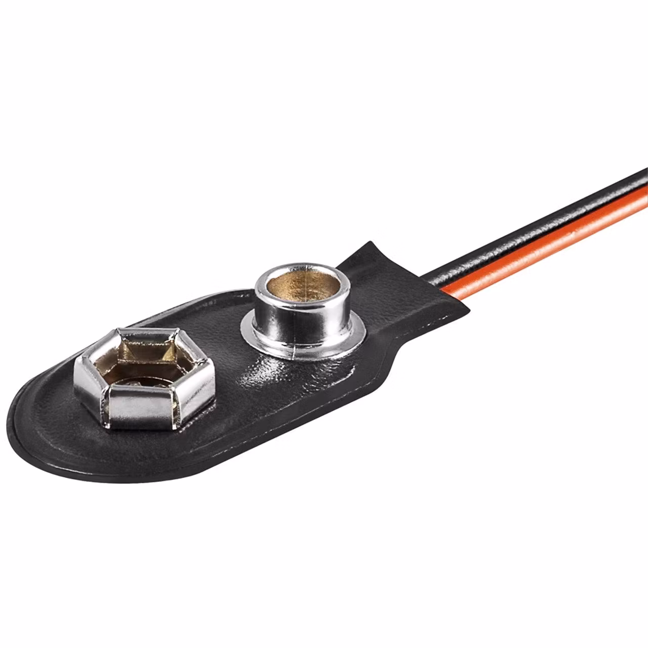 9V Block batterihållare med lösa kabeländar