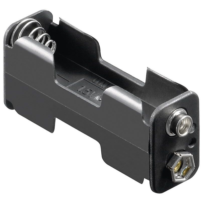 Batterihållare Goobay 2x AA (Mignon)