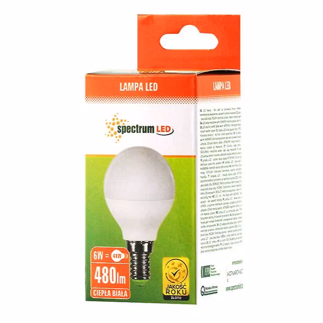 LED-lampa 6W E14