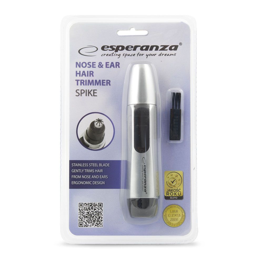 Näs- och örontrimmer, Spike, färg: silver, från esperanza