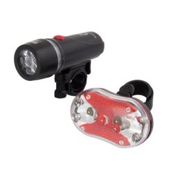 Cykellampa fram och bakljus LED ALPHECCA