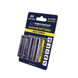 AA /LR6 batterier Esperanza 8 st