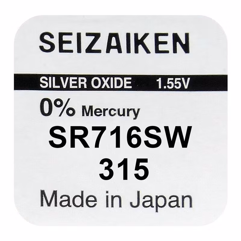 klockbatteri SEIKO 315 / SR716SW / SR67