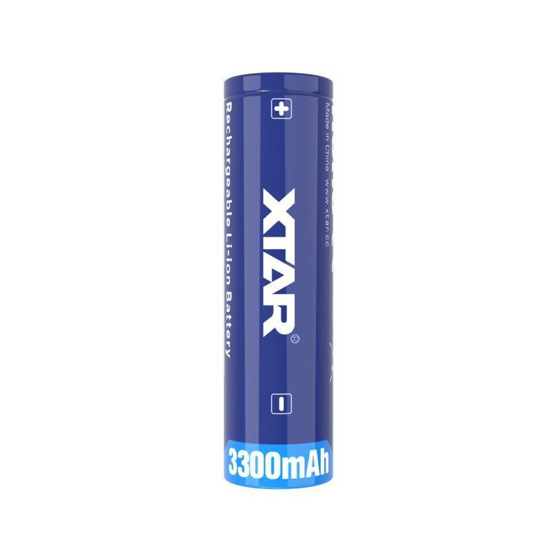 laddningsbart Xtar 18650 3,6V Li-ion 3300mAh med skydd