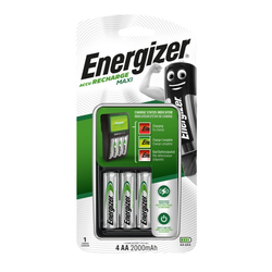 Batteriladdare Energizer Maxi Charger + 4 x R6/AA 2000 mAh