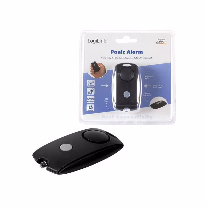 LogiLink Panic Alarm, svart