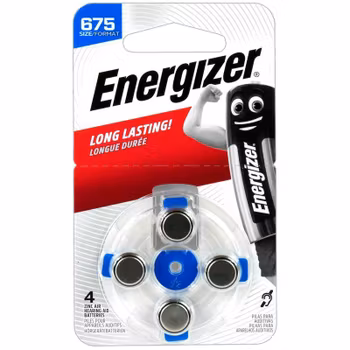 Hörapparatsbatterier Energizer 675