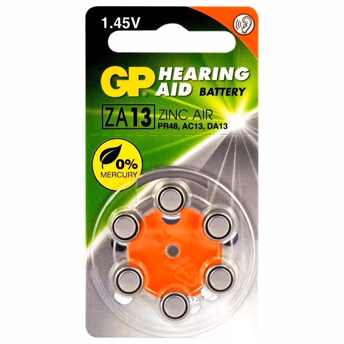 Hörapparatsbatterier GP13 /ZA13