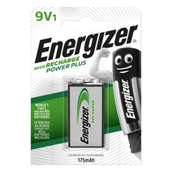 Energizer 9V Ni-MH 175mAh 8,4V uppladdningsbart batteri