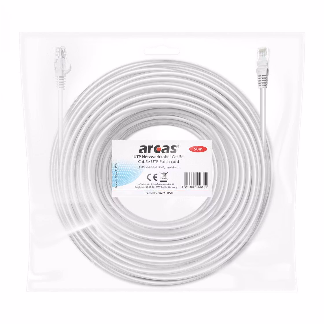 ARCAS Nätverkskabel Cat 5E UTP 50 meter