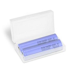 Uppladdningsbara 18650 Li-ion 2150 mAh Samsung ICR18650-22P 10A, 2-pack med box