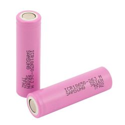 Uppladdningsbara batterier 18650 Li-ion Samsung INR18650-26J 2600mAh, 2-pack med BOX