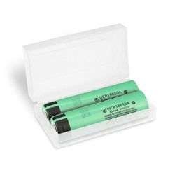 Uppladdningsbart batteri 18650 Li-ion 3100 mAh Panasonic NCR-18650AC Litiumjoncell, 2-pack med box