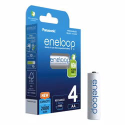 Uppladdningsbara batterier Panasonic Eneloop 2000mAh AA, 4-pack
