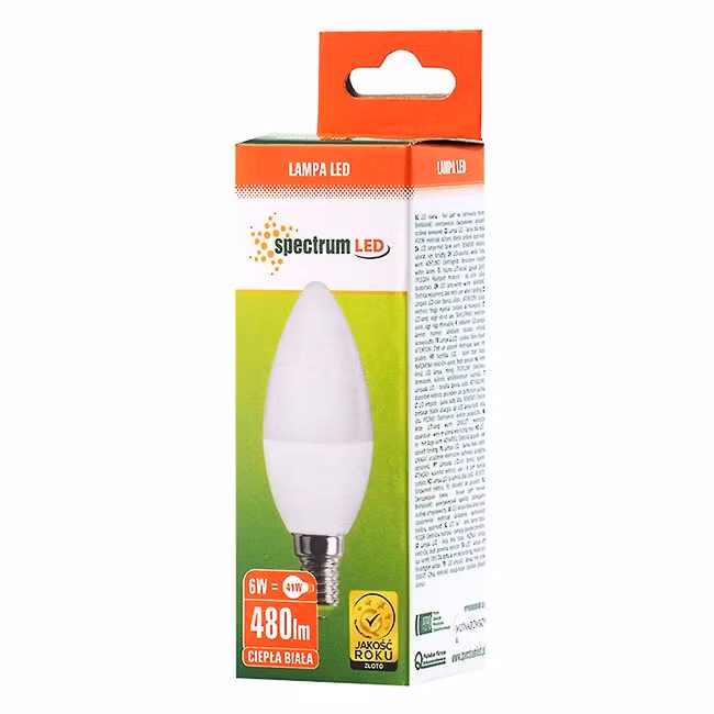 LED-lampa 6W E14