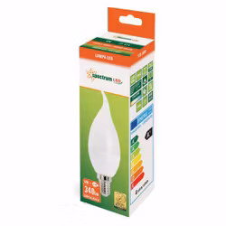 4W LED-lampa E14 Flame Spectrum