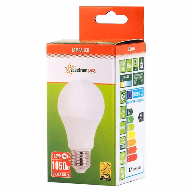 Spectrum LED-lampa 11,5W E27 kula