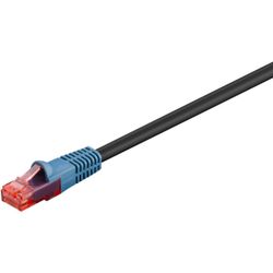 CAT 6 Outdoor Patch-kabel, U/UTP, svart, 20 meter