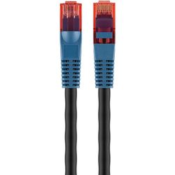 CAT 6 Outdoor Patch-kabel, U/UTP, svart, 20 meter