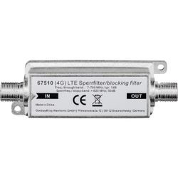 LTE/4G blockeringsfilter, F-uttag till F-uttag
