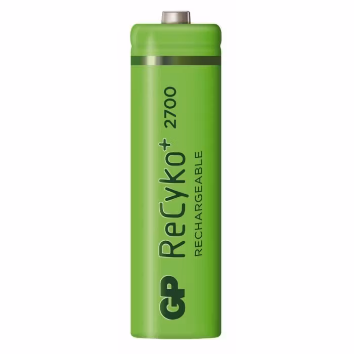 Uppladdningsbara batterier R6/AA GP ReCyko+ 2700 Series 2600mA, 4 st med behållare